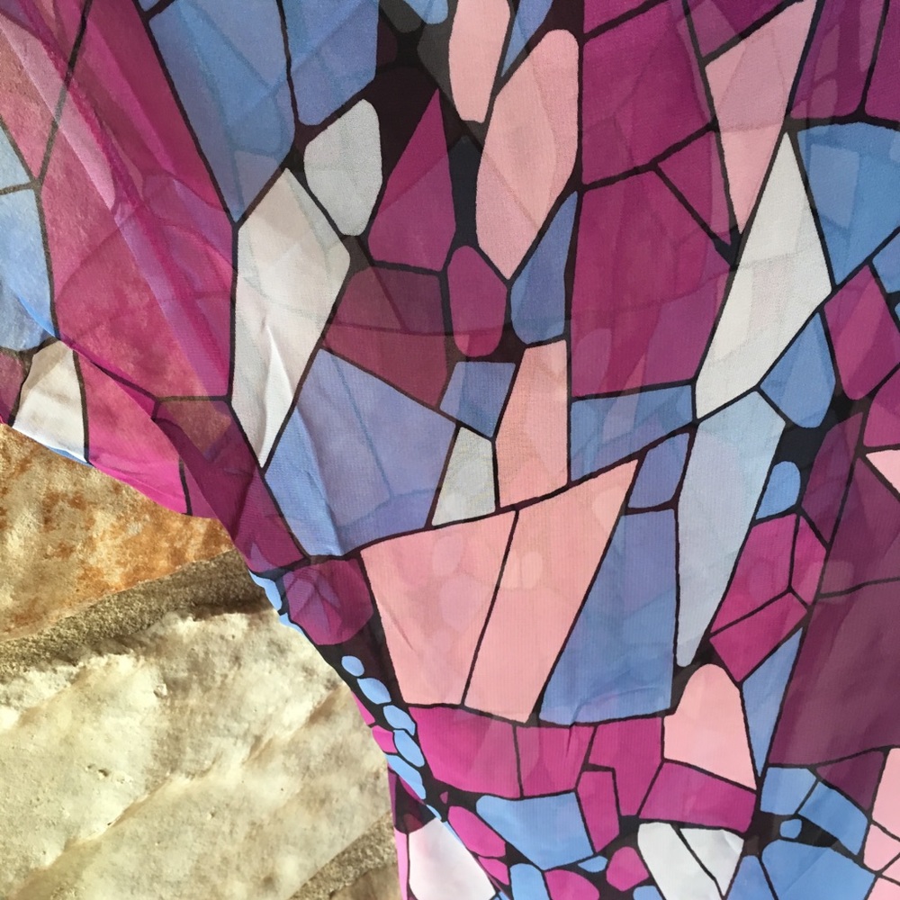 5⭐️Fave!! Purple Abstract Kimono Duster - Picture 6 of 8